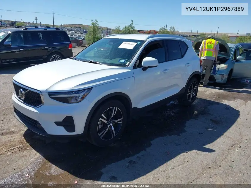 2023 Volvo Xc40 B5 Core VIN: YV4L12UK1P2967889 Lot: 45183382