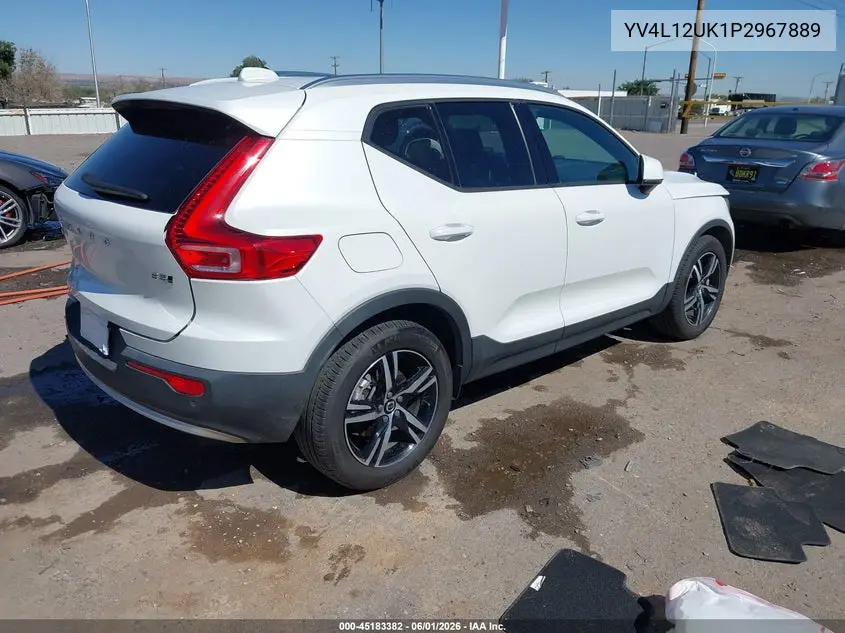 2023 Volvo Xc40 B5 Core VIN: YV4L12UK1P2967889 Lot: 45183382