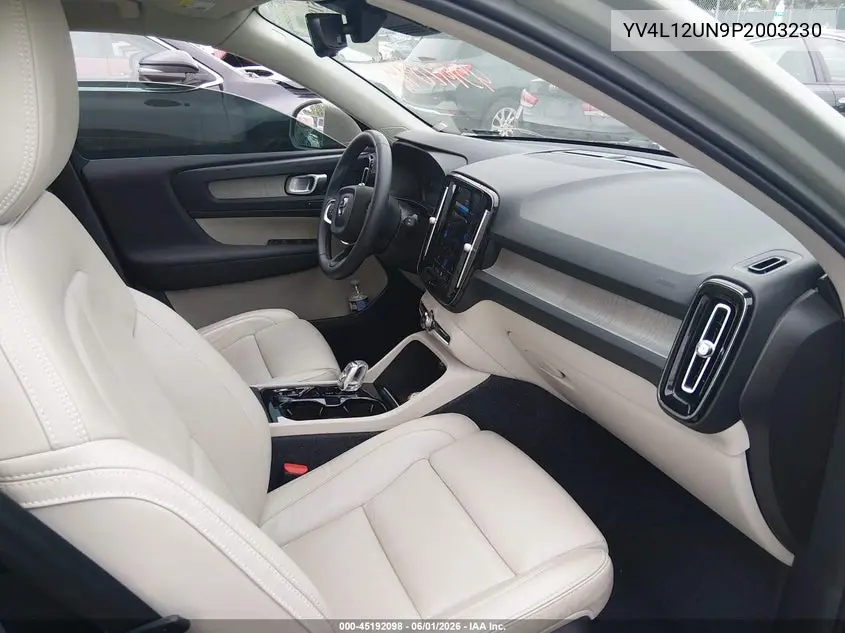 2023 Volvo Xc40 B5 Plus Bright Theme VIN: YV4L12UN9P2003230 Lot: 45192098