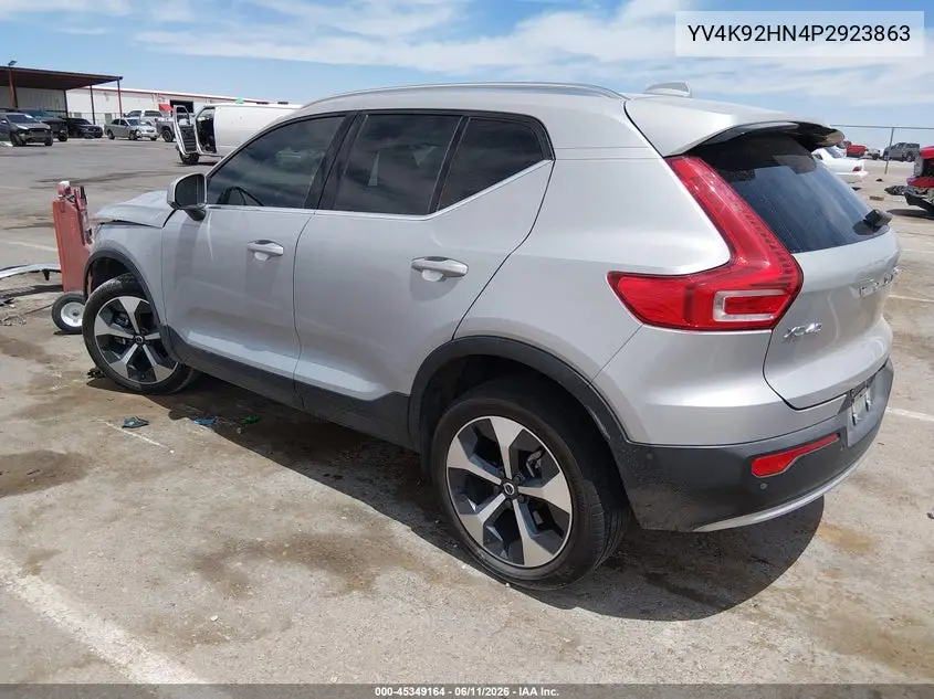 2023 Volvo Xc40 B4 Plus Bright Theme VIN: YV4K92HN4P2923863 Lot: 45349164