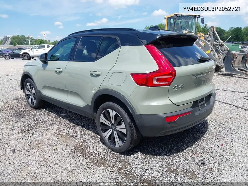 2023 Volvo Xc40 Recharge Pure Electric Twin Plus VIN: YV4ED3UL3P2052721 Lot: 45371717
