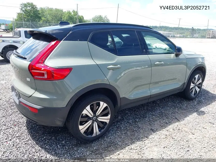 2023 Volvo Xc40 Recharge Pure Electric Twin Plus VIN: YV4ED3UL3P2052721 Lot: 45371717