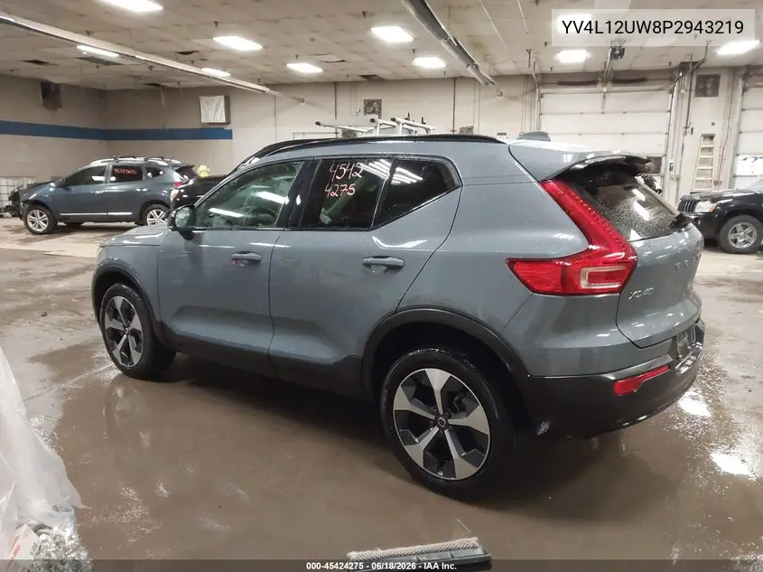 2023 Volvo Xc40 B5 Plus Dark Theme VIN: YV4L12UW8P2943219 Lot: 45424275