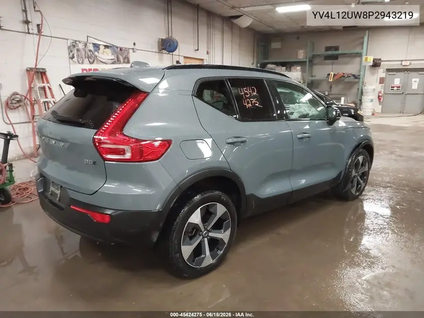 2023 Volvo Xc40 B5 Plus Dark Theme VIN: YV4L12UW8P2943219 Lot: 45424275