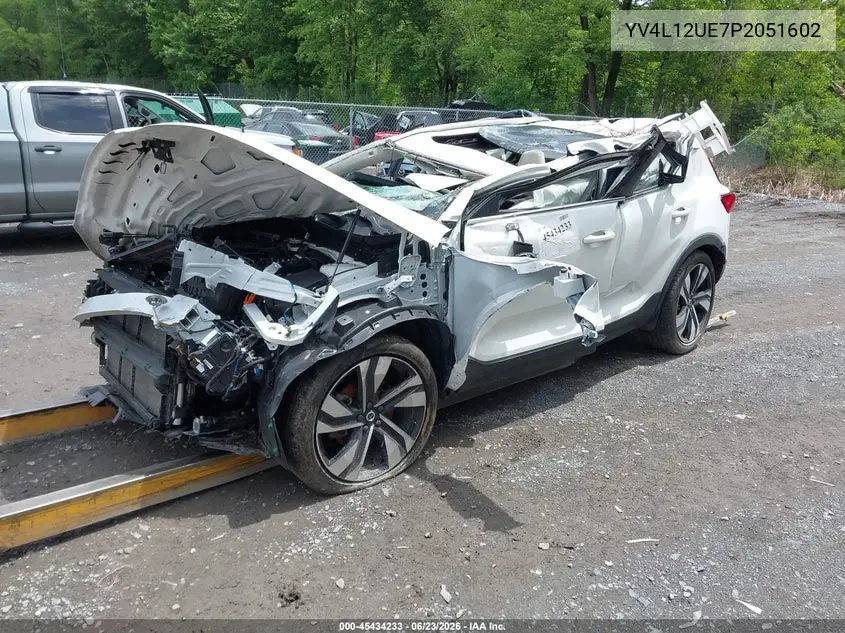 2023 Volvo Xc40 B5 Plus Bright Theme VIN: YV4L12UE7P2051602 Lot: 45434233