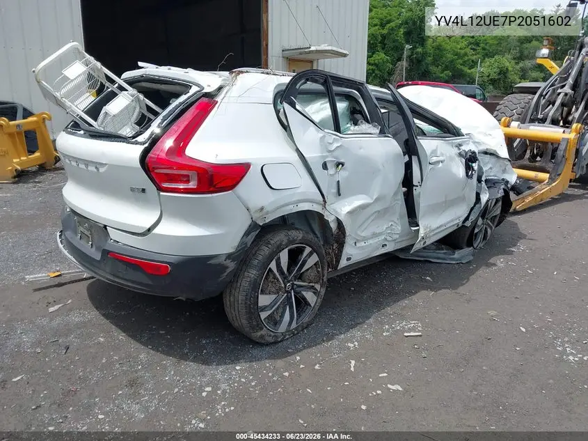 2023 Volvo Xc40 B5 Plus Bright Theme VIN: YV4L12UE7P2051602 Lot: 45434233