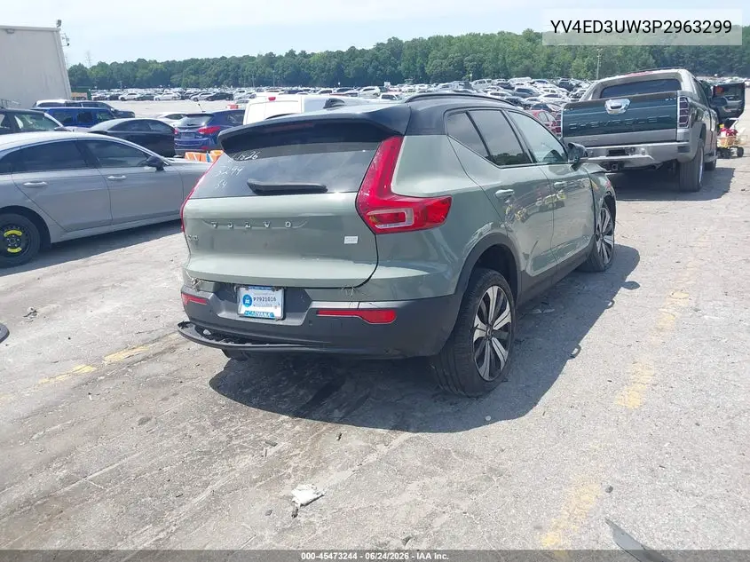 2023 Volvo Xc40 Recharge Pure Electric Twin Plus VIN: YV4ED3UW3P2963299 Lot: 45473244