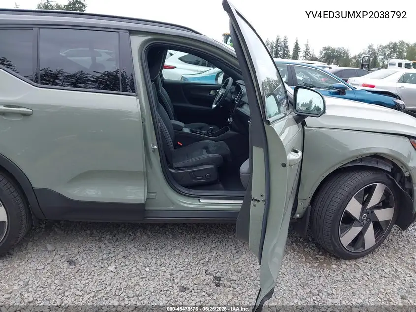2023 Volvo Xc40 Recharge Pure Electric Twin Ultimate VIN: YV4ED3UMXP2038792 Lot: 45479576