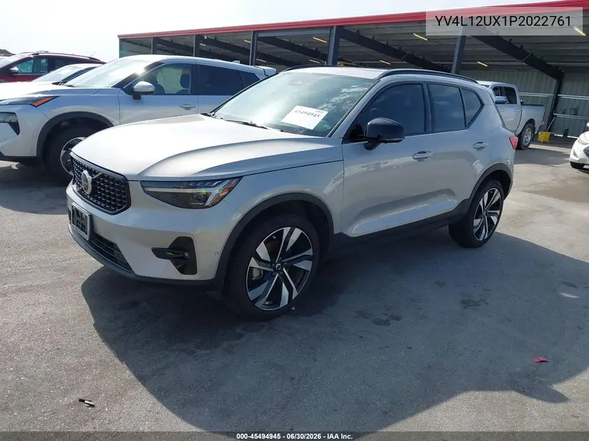 2023 Volvo Xc40 B5 Ultimate Dark Theme VIN: YV4L12UX1P2022761 Lot: 45494945