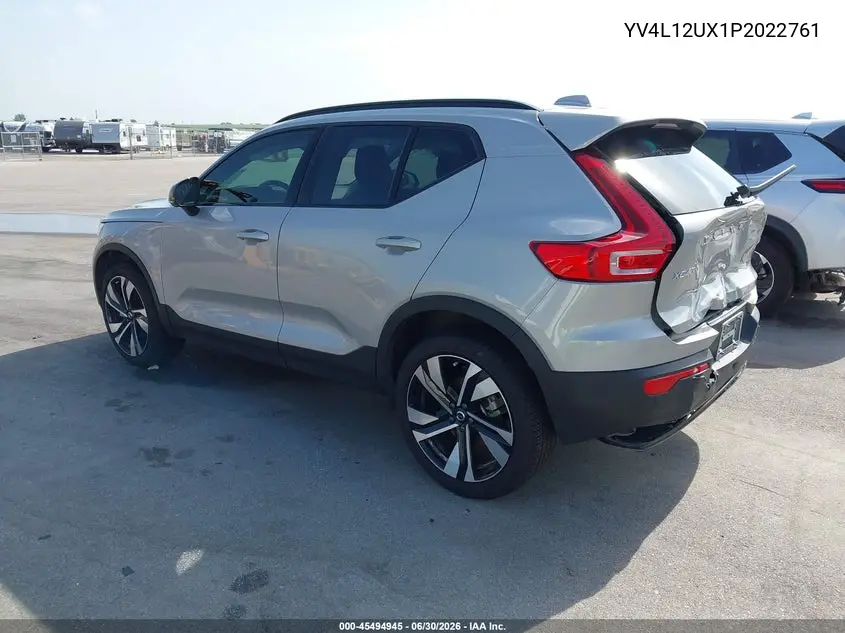 2023 Volvo Xc40 B5 Ultimate Dark Theme VIN: YV4L12UX1P2022761 Lot: 45494945