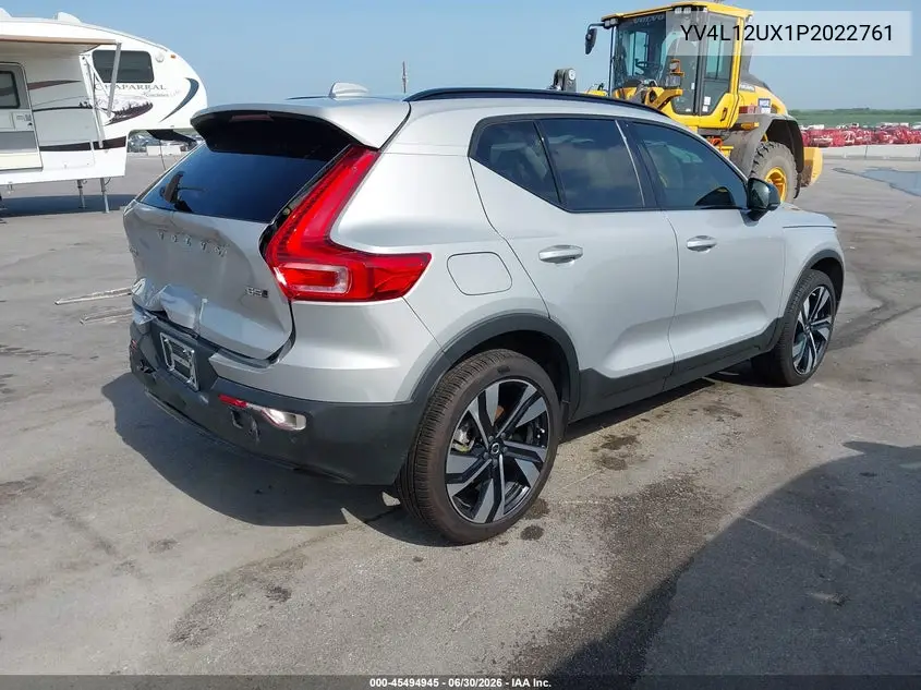 2023 Volvo Xc40 B5 Ultimate Dark Theme VIN: YV4L12UX1P2022761 Lot: 45494945