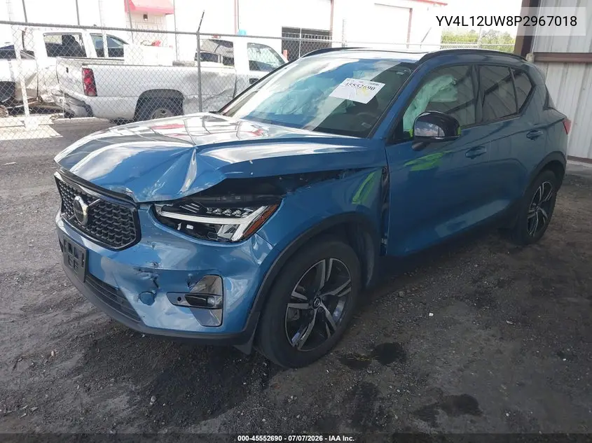 2023 Volvo Xc40 B5 Plus Dark Theme VIN: YV4L12UW8P2967018 Lot: 45552690