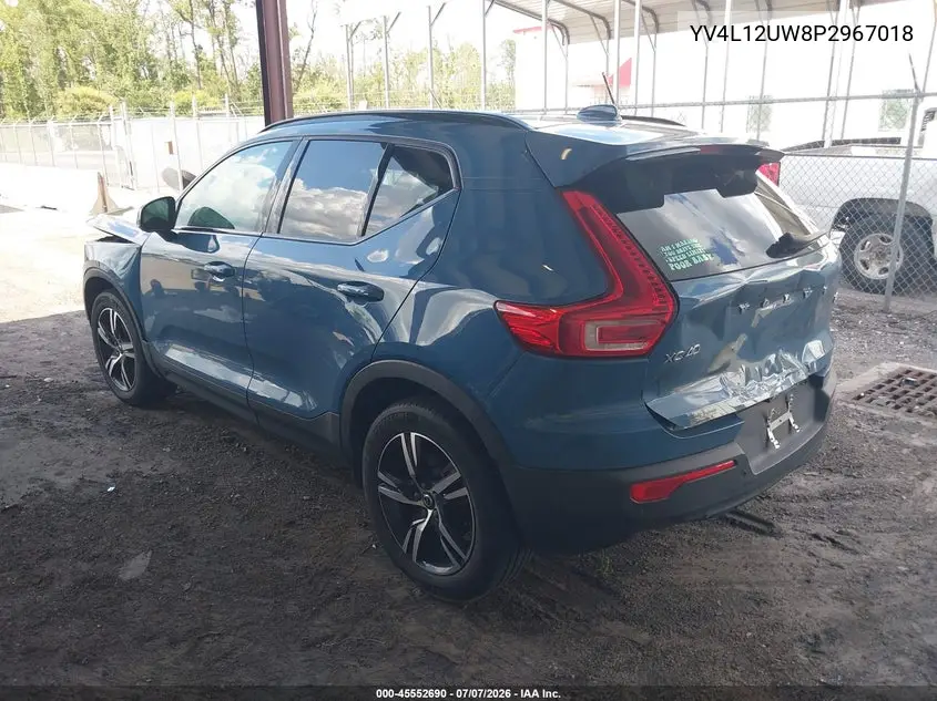 2023 Volvo Xc40 B5 Plus Dark Theme VIN: YV4L12UW8P2967018 Lot: 45552690