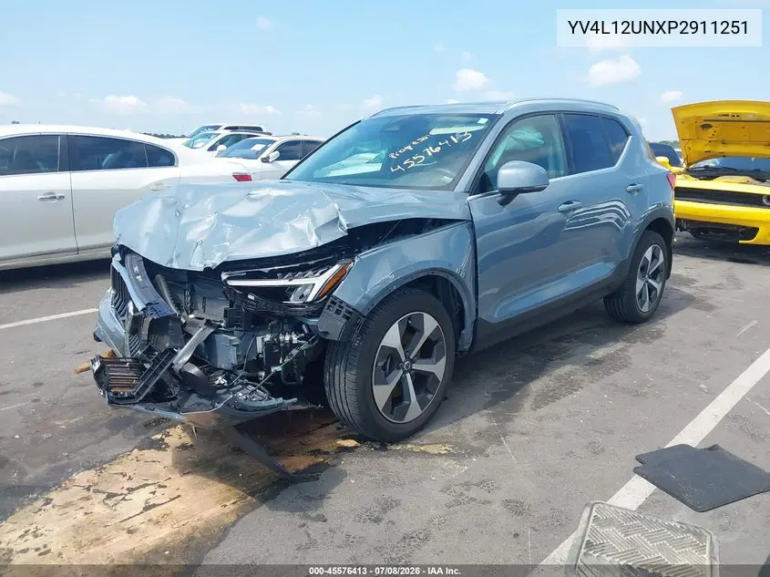 2023 Volvo Xc40 B5 Plus Bright Theme VIN: YV4L12UNXP2911251 Lot: 45576413