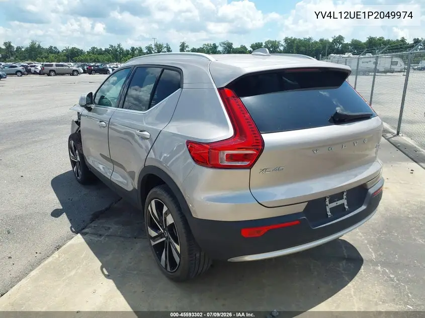 2023 Volvo Xc40 B5 Plus Bright Theme VIN: YV4L12UE1P2049974 Lot: 45593302