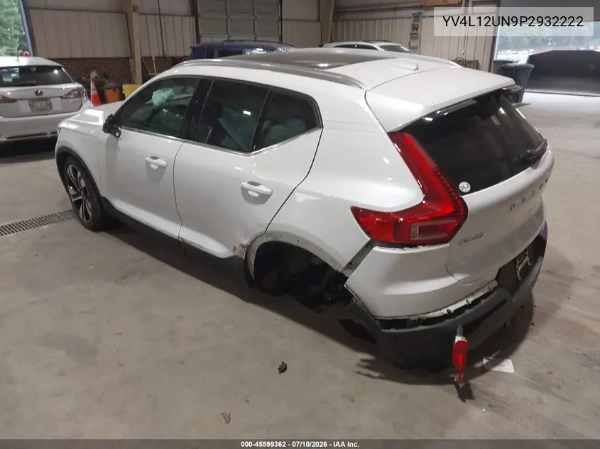 2023 Volvo Xc40 B5 Plus Bright Theme VIN: YV4L12UN9P2932222 Lot: 45599362