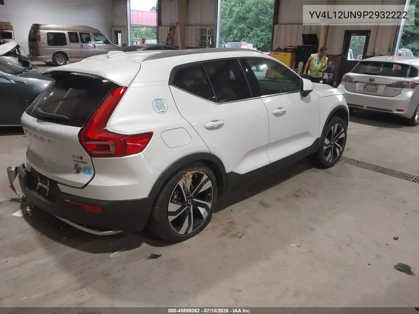 2023 Volvo Xc40 B5 Plus Bright Theme VIN: YV4L12UN9P2932222 Lot: 45599362