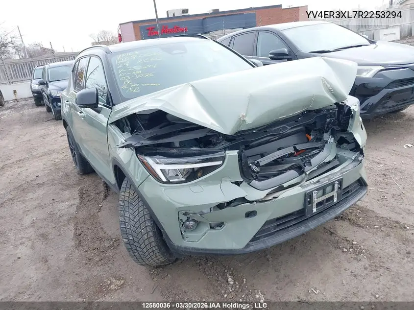2024 Volvo Xc40 Recharge Plus VIN: YV4ER3XL7R2253294 Lot: 12580036
