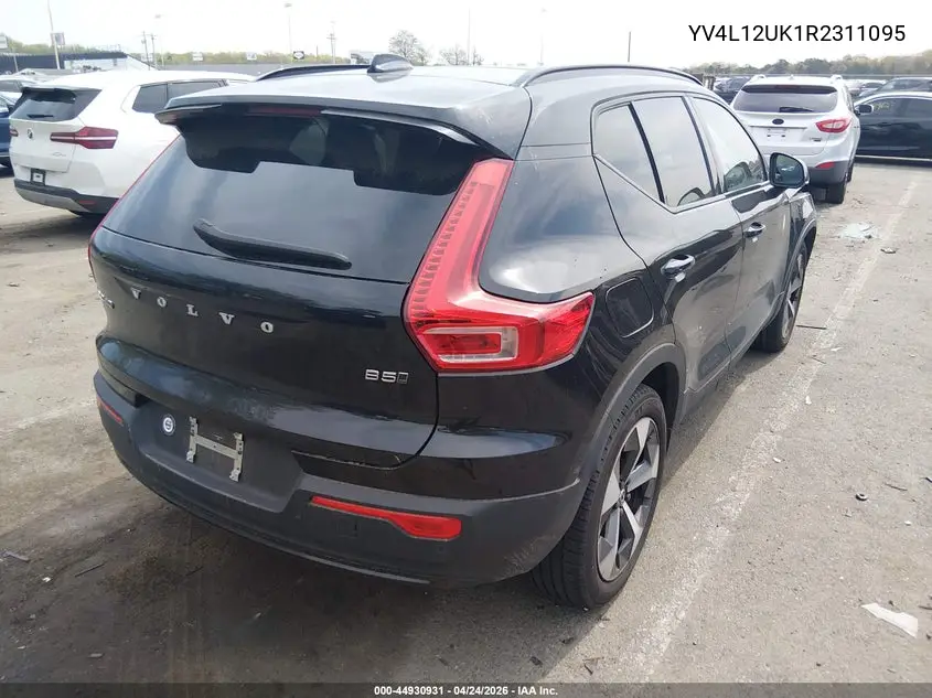 2024 Volvo Xc40 B5 Core Dark Theme VIN: YV4L12UK1R2311095 Lot: 44930931
