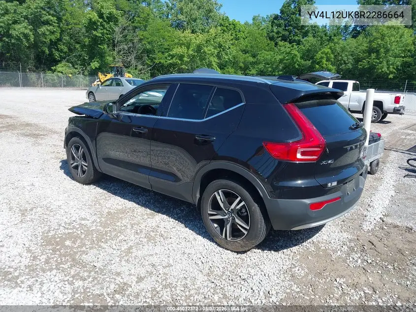 2024 Volvo Xc40 B5 Core Bright Theme/B5 Core Dark Theme VIN: YV4L12UK8R2286664 Lot: 45032372