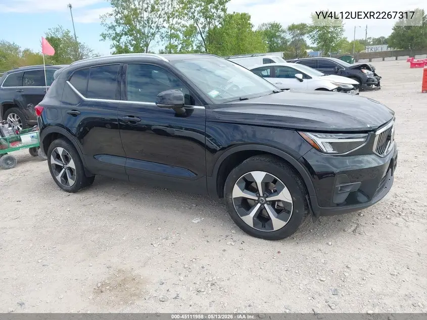 2024 Volvo Xc40 B5 Plus Bright Theme VIN: YV4L12UEXR2267317 Lot: 45111958