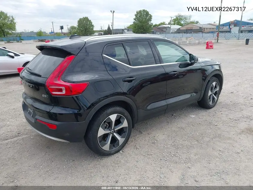 2024 Volvo Xc40 B5 Plus Bright Theme VIN: YV4L12UEXR2267317 Lot: 45111958