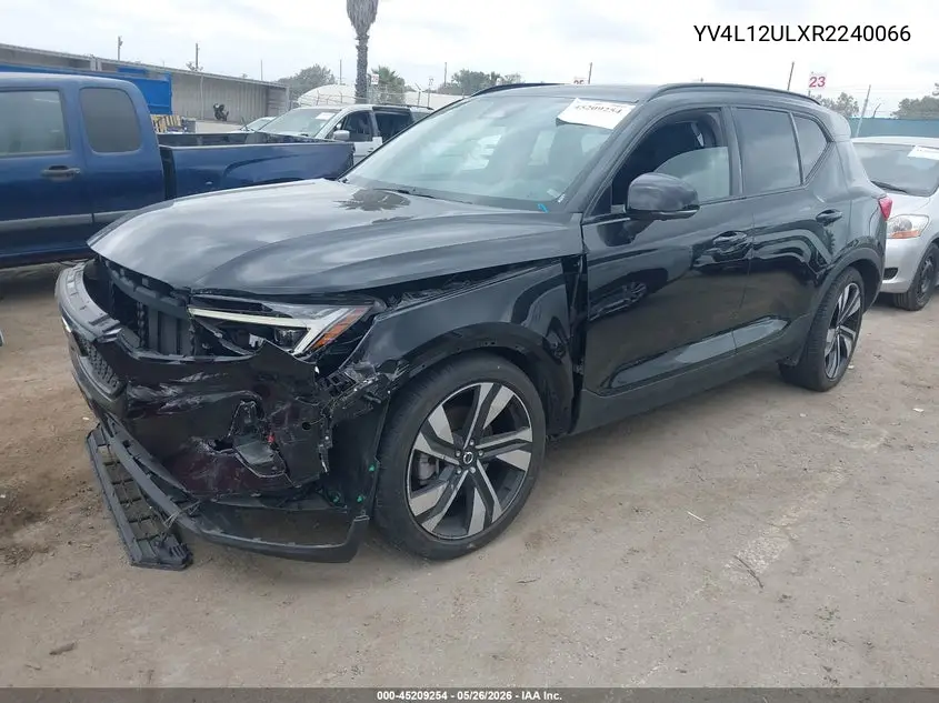 2024 Volvo Xc40 B5 Plus Dark Theme VIN: YV4L12ULXR2240066 Lot: 45209254