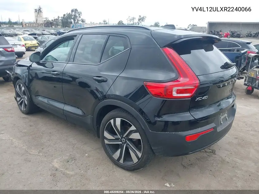 2024 Volvo Xc40 B5 Plus Dark Theme VIN: YV4L12ULXR2240066 Lot: 45209254