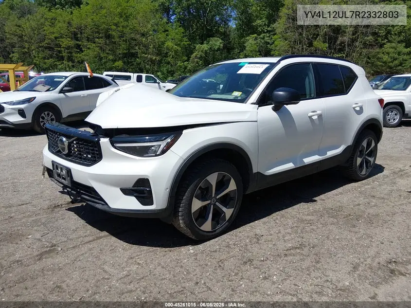 2024 Volvo Xc40 B5 Plus Dark Theme VIN: YV4L12UL7R2332803 Lot: 45261015