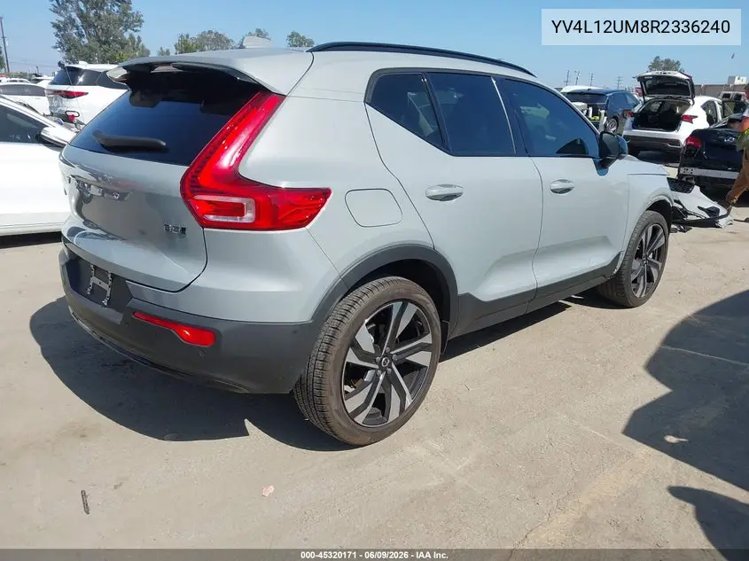 2024 Volvo Xc40 B5 Ultimate Dark Theme VIN: YV4L12UM8R2336240 Lot: 45320171