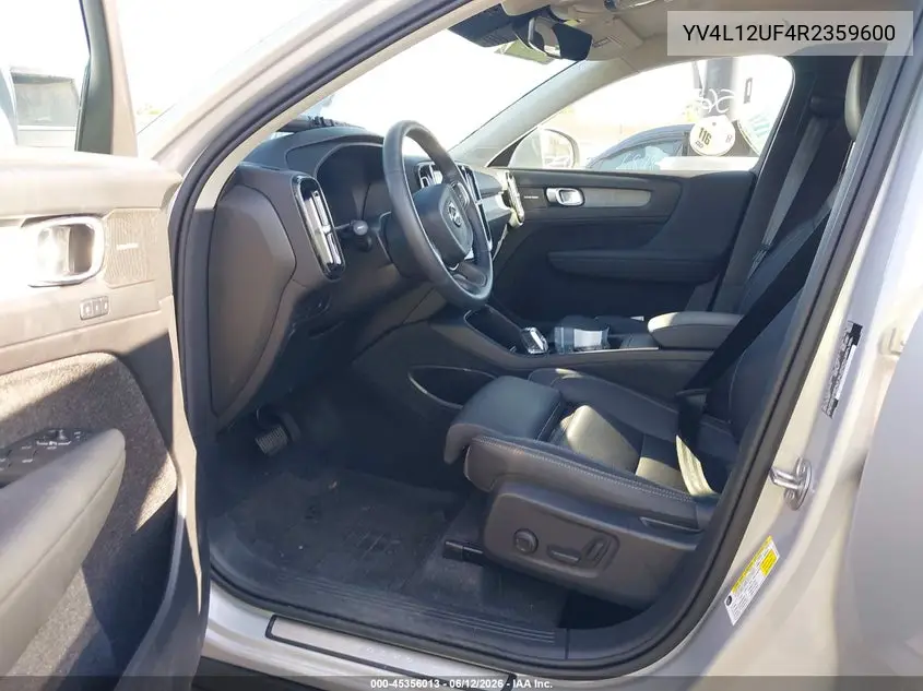 2024 Volvo Xc40 B5 Ultimate Bright Theme VIN: YV4L12UF4R2359600 Lot: 45356013