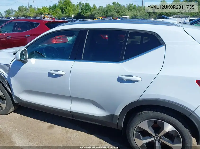 2024 Volvo Xc40 B5 Core Bright Theme VIN: YV4L12UK0R2311735 Lot: 45370346