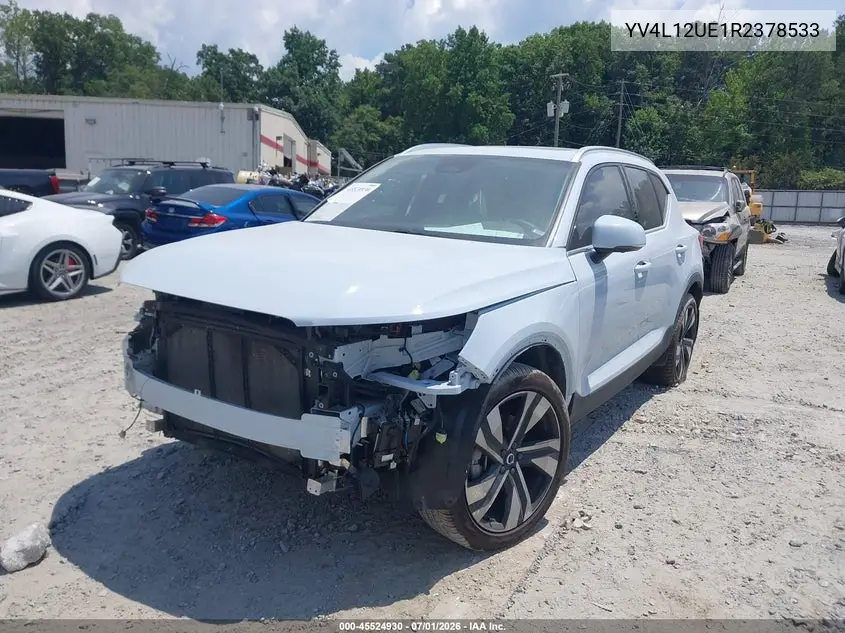2024 Volvo Xc40 B5 Plus Bright Theme VIN: YV4L12UE1R2378533 Lot: 45524930