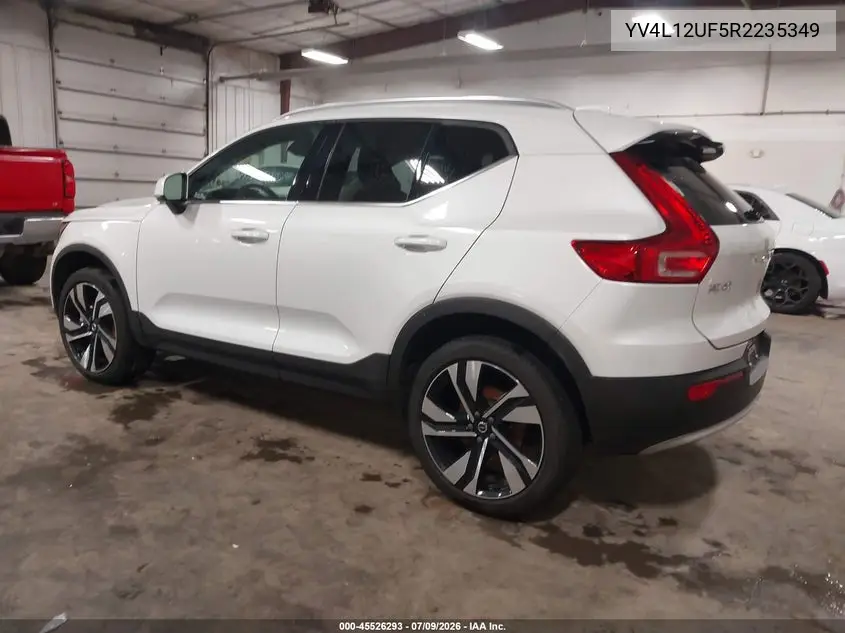 2024 Volvo Xc40 B5 Ultimate Bright Theme VIN: YV4L12UF5R2235349 Lot: 45526293