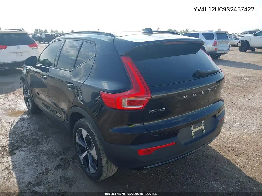 2025 Volvo Xc40 B5 Plus Dark Theme VIN: YV4L12UC9S2457422 Lot: 45174070