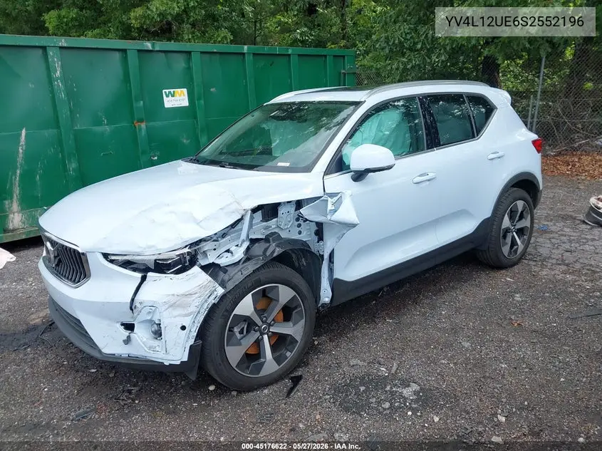 2025 Volvo Xc40 B5 Plus Bright Theme VIN: YV4L12UE6S2552196 Lot: 45176622