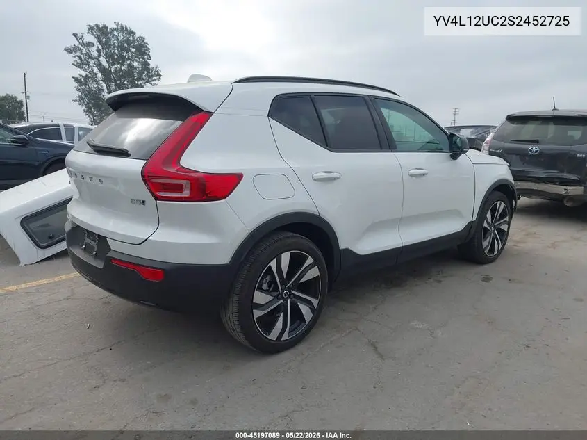 2025 Volvo Xc40 B5 Plus Dark Theme VIN: YV4L12UC2S2452725 Lot: 45197089