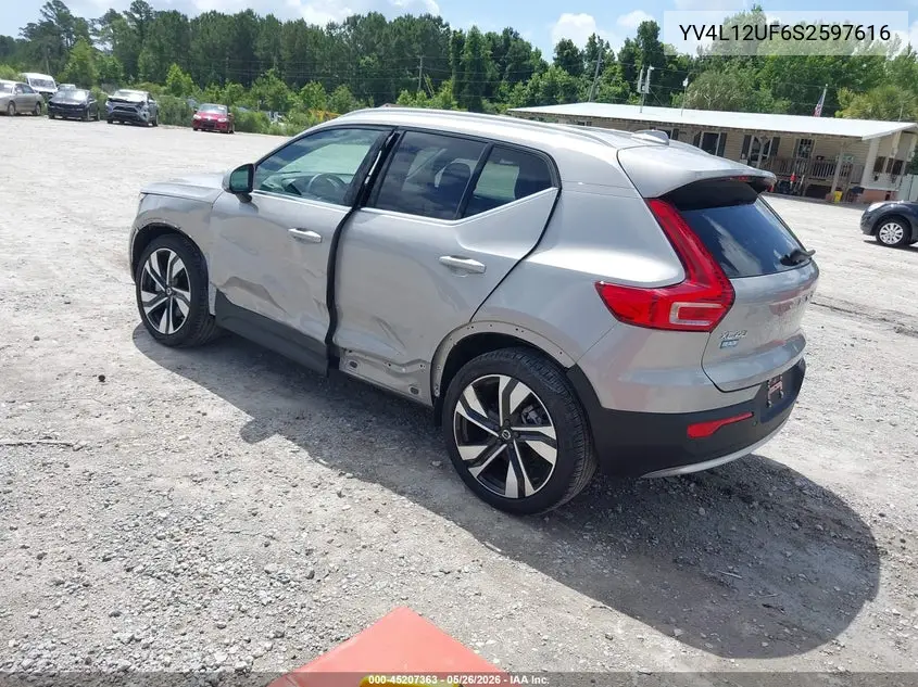 2025 Volvo Xc40 B5 Ultra Bright Theme VIN: YV4L12UF6S2597616 Lot: 45207363