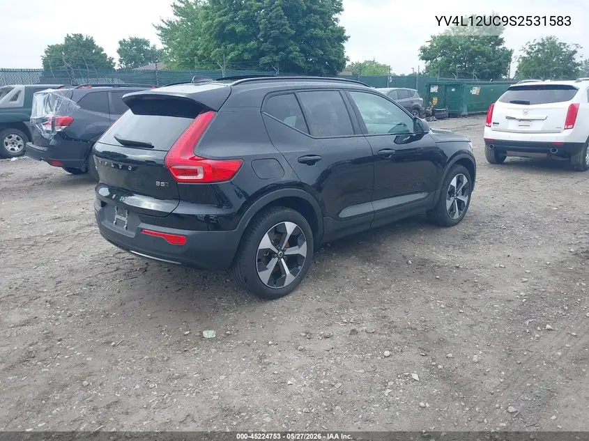 2025 Volvo Xc40 B5 Plus Dark Theme VIN: YV4L12UC9S2531583 Lot: 45224753