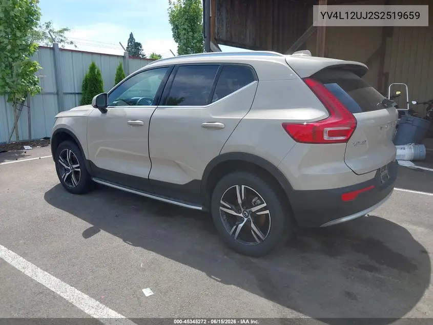 2025 Volvo Xc40 B5 Core Bright Theme VIN: YV4L12UJ2S2519659 Lot: 45345272