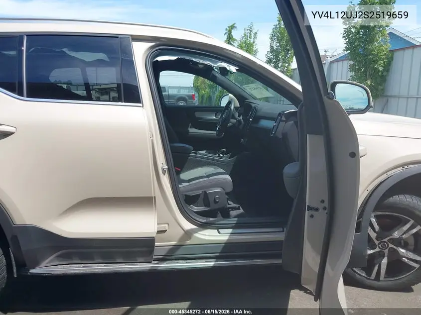 2025 Volvo Xc40 B5 Core Bright Theme VIN: YV4L12UJ2S2519659 Lot: 45345272