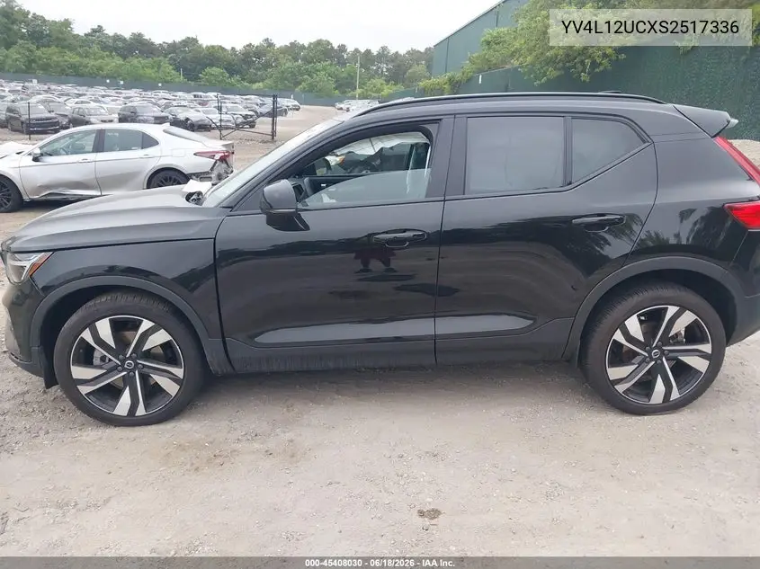 2025 Volvo Xc40 B5 Plus Dark Theme VIN: YV4L12UCXS2517336 Lot: 45408030