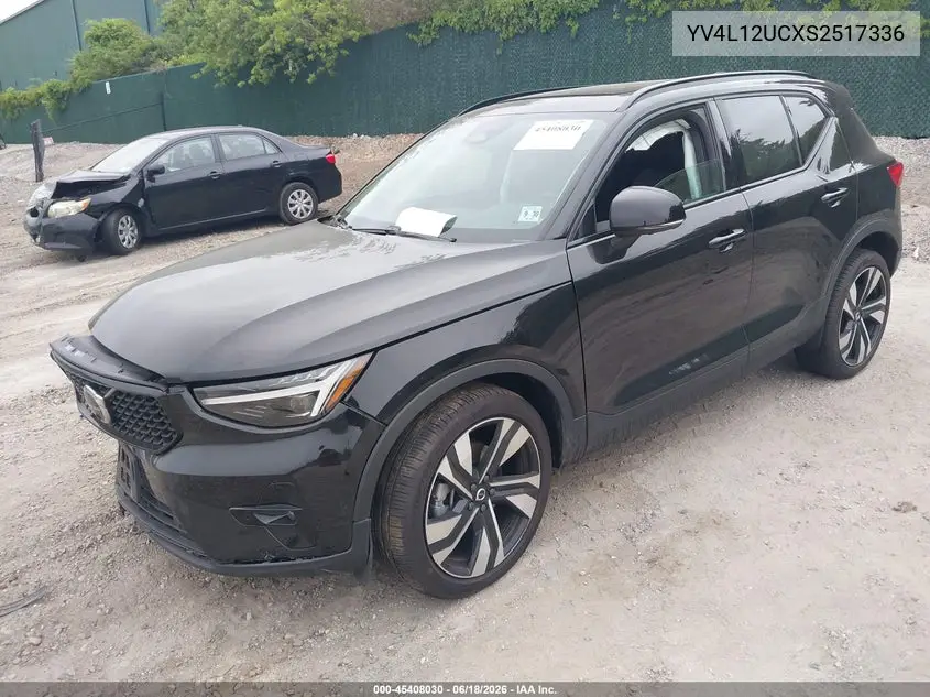 2025 Volvo Xc40 B5 Plus Dark Theme VIN: YV4L12UCXS2517336 Lot: 45408030