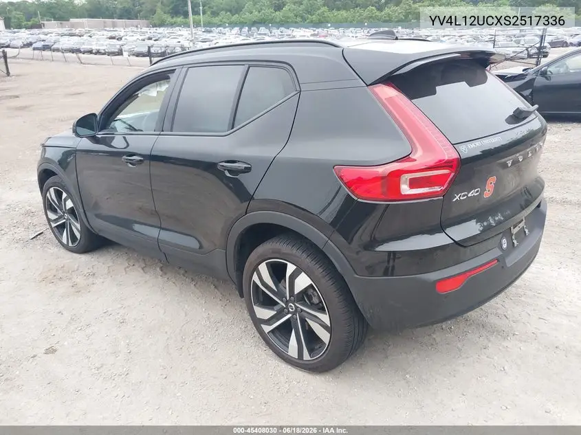 2025 Volvo Xc40 B5 Plus Dark Theme VIN: YV4L12UCXS2517336 Lot: 45408030