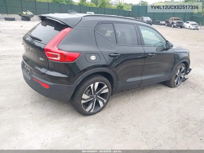 2025 Volvo Xc40 B5 Plus Dark Theme VIN: YV4L12UCXS2517336 Lot: 45408030