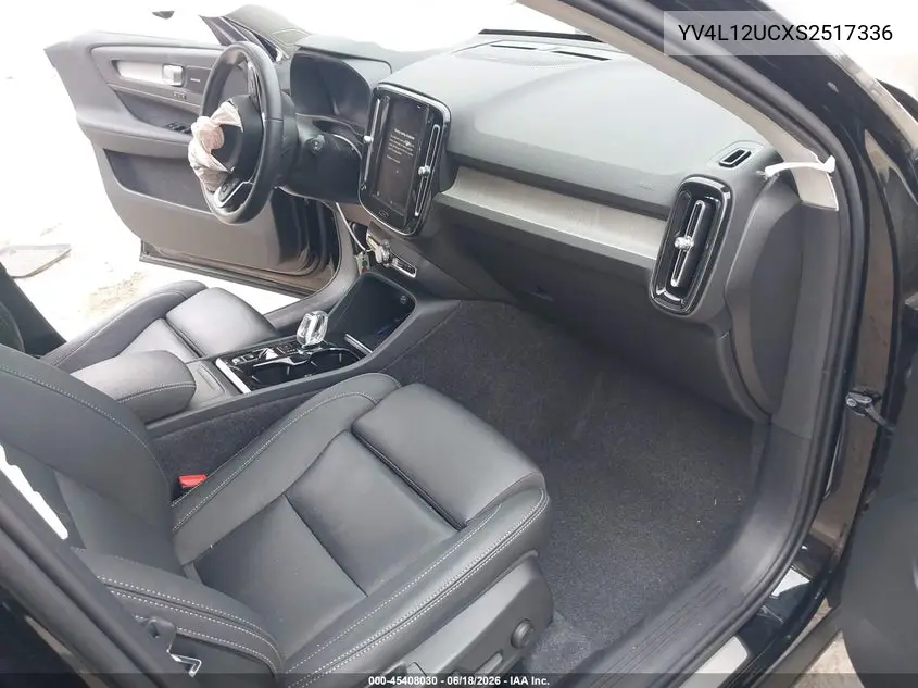 2025 Volvo Xc40 B5 Plus Dark Theme VIN: YV4L12UCXS2517336 Lot: 45408030
