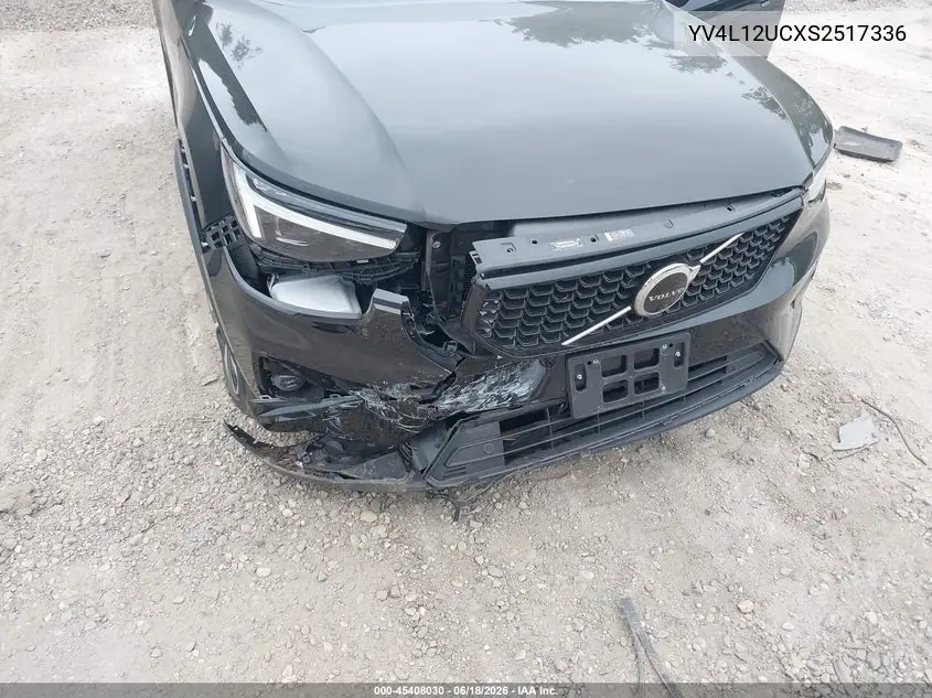 2025 Volvo Xc40 B5 Plus Dark Theme VIN: YV4L12UCXS2517336 Lot: 45408030