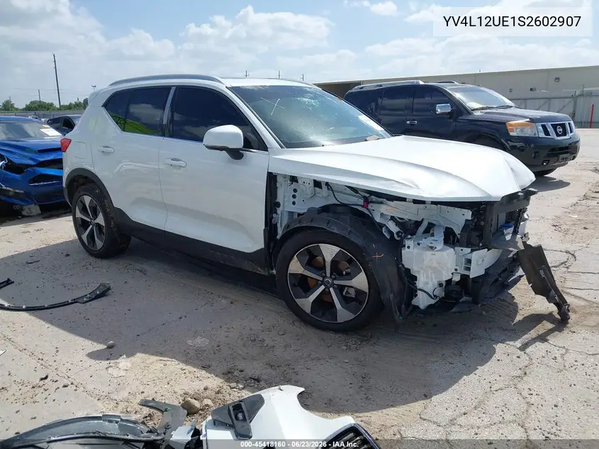 2025 Volvo Xc40 B5 Plus Bright Theme VIN: YV4L12UE1S2602907 Lot: 45418160