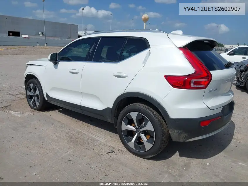 2025 Volvo Xc40 B5 Plus Bright Theme VIN: YV4L12UE1S2602907 Lot: 45418160