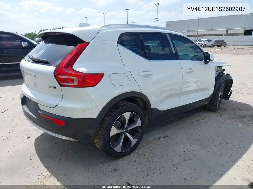 2025 Volvo Xc40 B5 Plus Bright Theme VIN: YV4L12UE1S2602907 Lot: 45418160